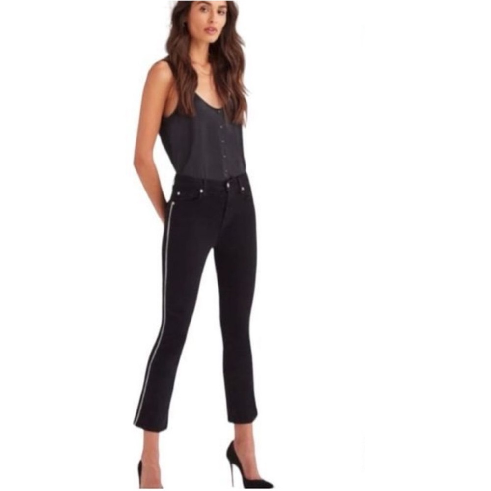 7 For All Mankind| high waist cropped denim jeans size 25